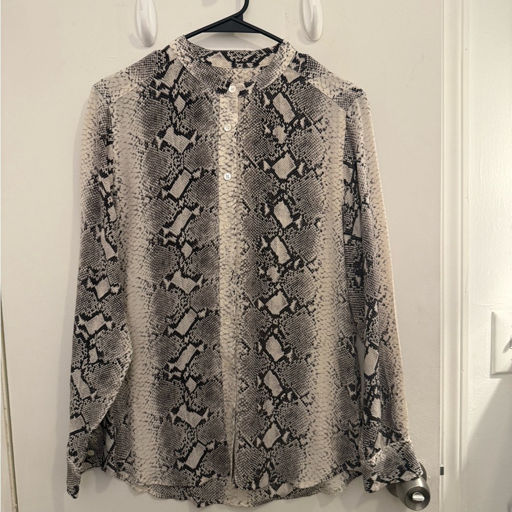 Equipment Snake Pattern Blouse